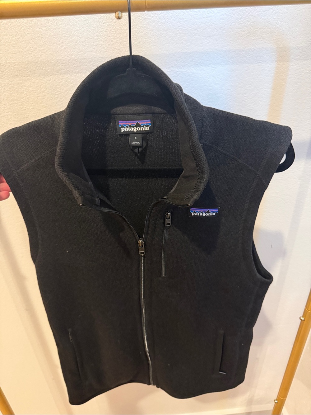 Patagonia Black Full-Zip Fleece Vest for Men